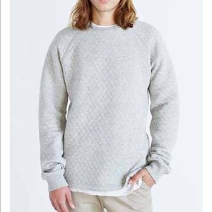 Native Youth grey quilted sweatshirt